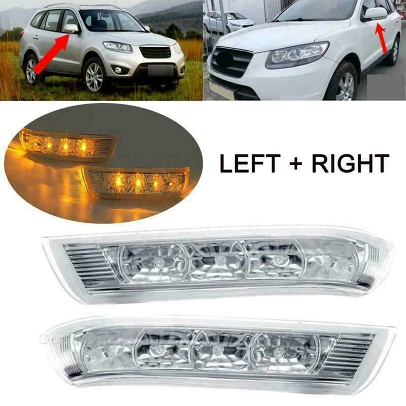 

1Pair Side Mirror LED Turn Signal Light For Hyundai Santa Fe IX55/Veracruz 2010-2012 Reversing Indicator Lamp 876233J000