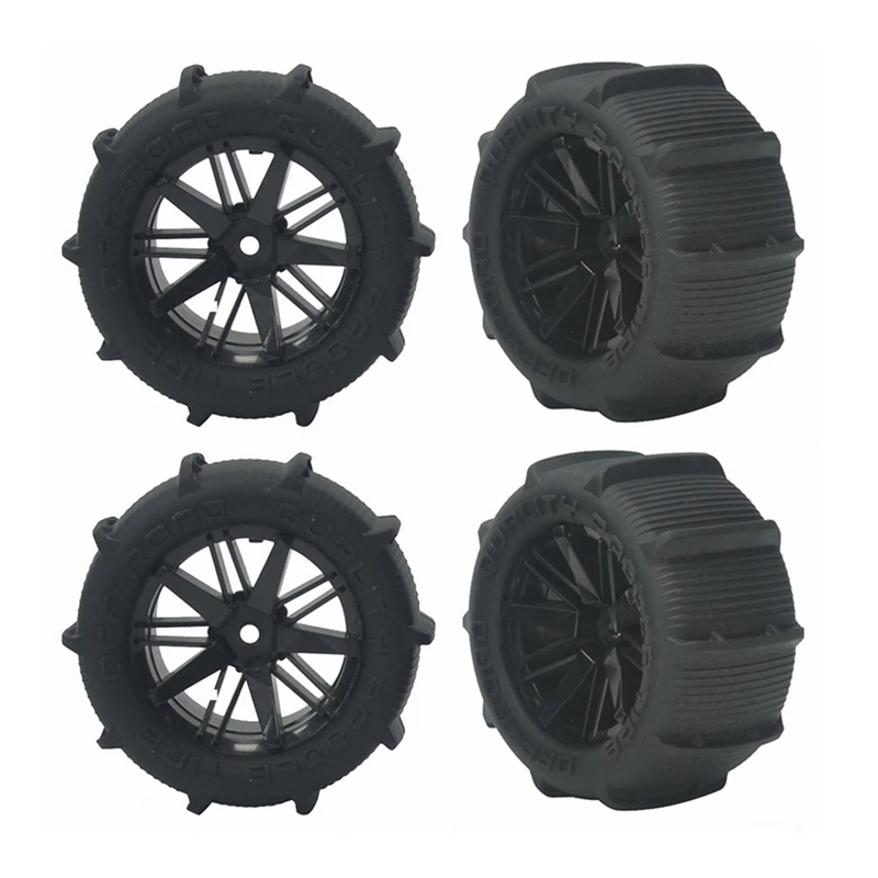 

4Pcs 80Mm Snow Sand Tires Tyre Wheel For Wltoys 144001 124019 12428 104001 Haiboxing 16889 SG1601 RC Car Upgrade Parts