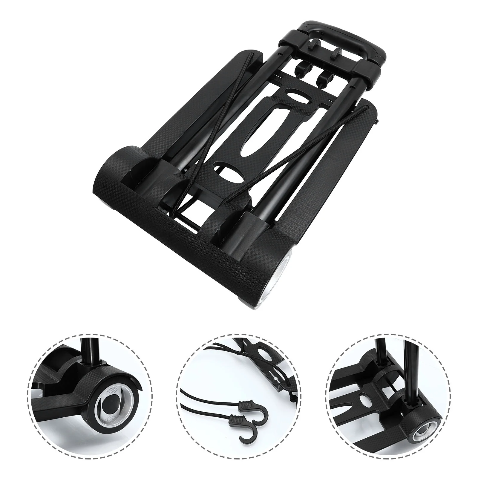 Маленькая ручная тележка Складная Корзина для покупок Универсальная Дорожный