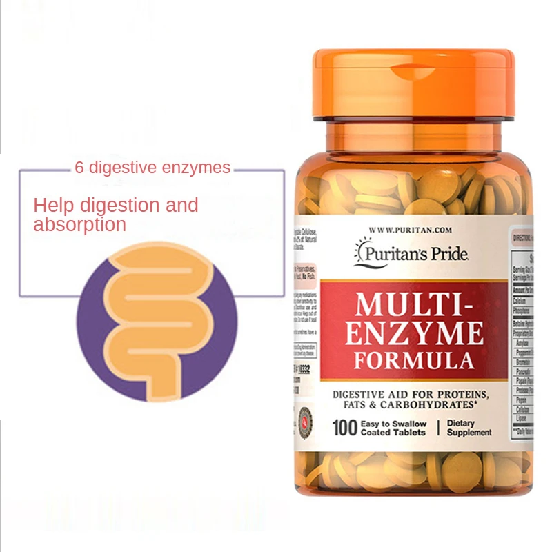 

100 tablets digestive enzyme regulate flatulence indigestion help digestion and promote absorption health products