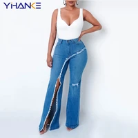 new arrival women elastic ripped jeans lady street style denim panttrouser ripped jeans for women cal%c3%a7a jeans feminina