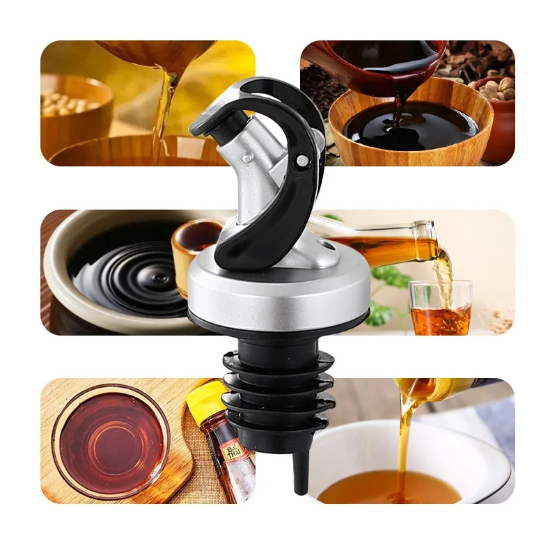 

1PCS Bottle Stopper Leak Proof Wine Bottle Stopper Bottle Cap Wine Pourer Stoppe Liquor Dispenser Wine Pourers Bar Tools