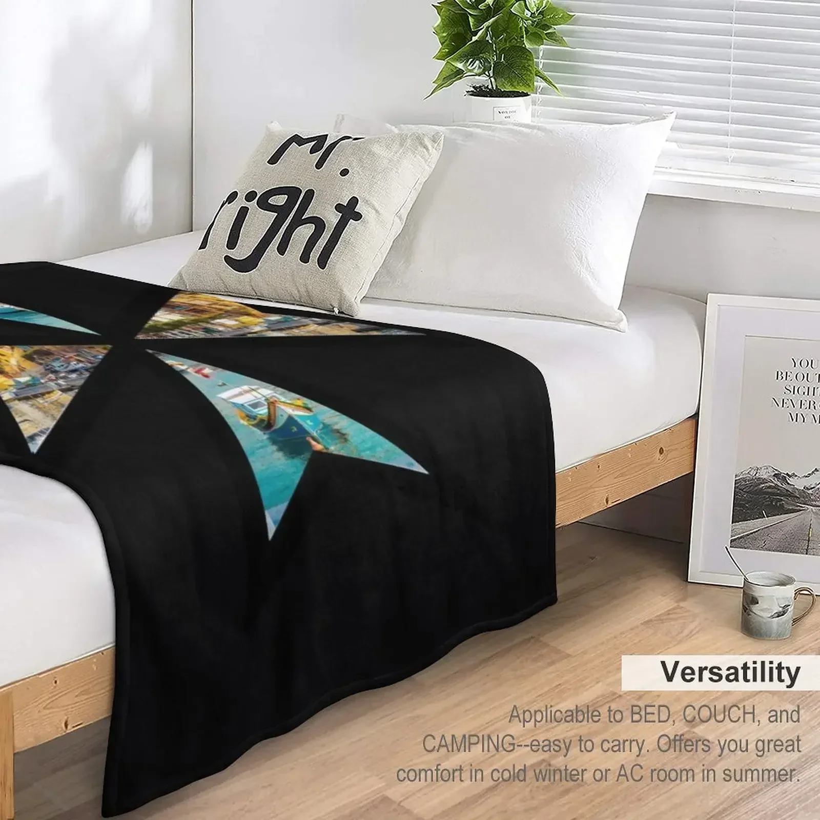 Новое одеяло сцены Мальты для малышей дивана одеяла сна