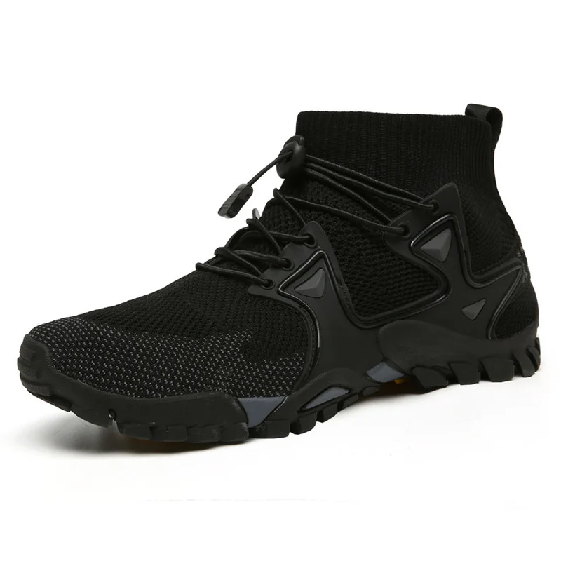 

DAFENP Breathable Men Hiking Shoes Suede + Mesh Outdoor Men Sneakers Climbing Shoes Men Sport Shoes Quick-dry