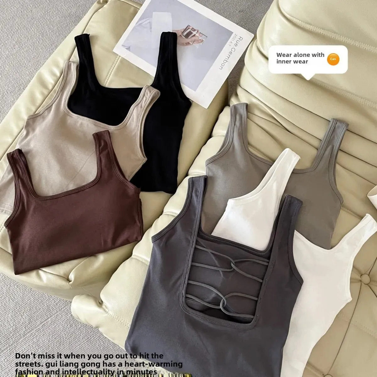 Высокоэстетичный полый дизайн в форме сердца разумный хлопковый жилет дышащий