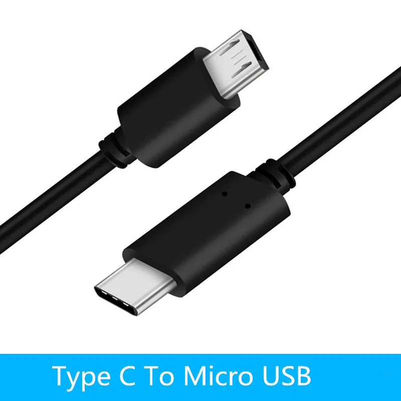 

USB Type C To Micro USB Adapter For Samsung Android 1M Micro USB To Type C 3.1 Cable For Macbook USBC Fast Charge Data