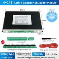 5a 8a 12a 4 24s active balanceractive equalizer for lithiumlifepo4 battery pack capacity repair module 13s 16s