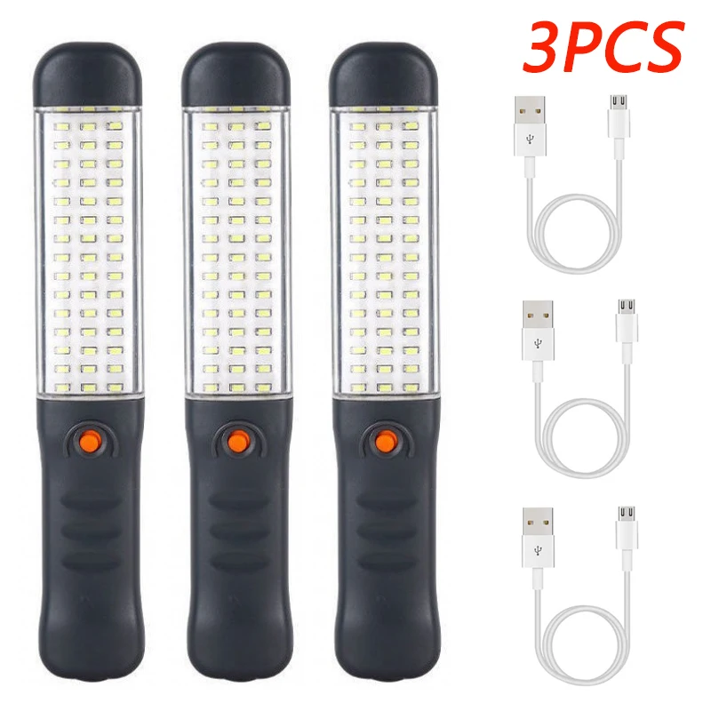 

LED Work Light Powerful Camping Lantern 3 Modes Floodlight USB Rechargeable Work Lamp with Magnet Hook Waterproof Repair Lights