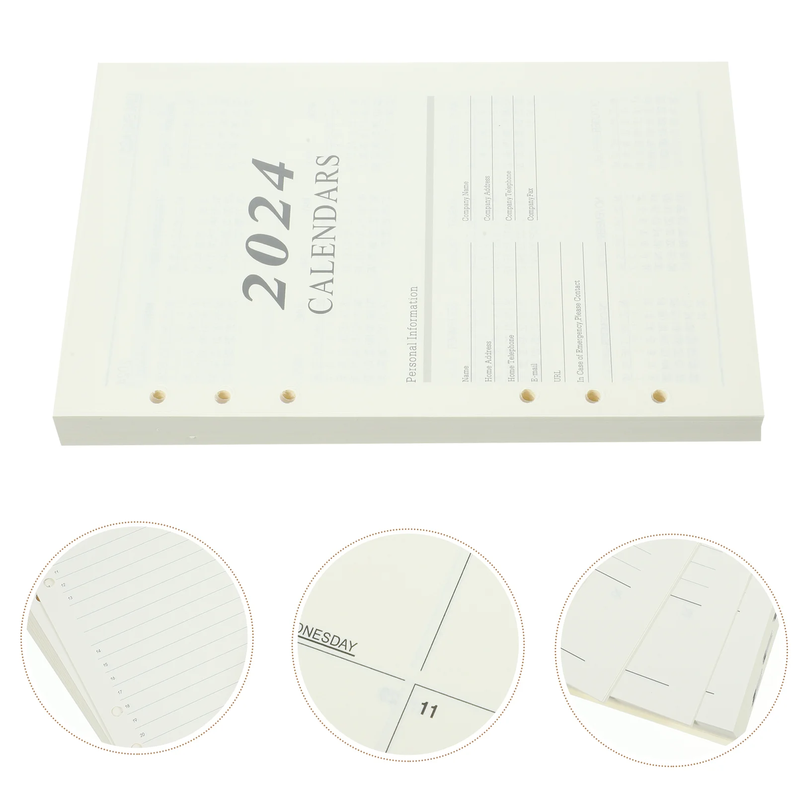 

2 Books The Notebook Replaceable Papers Supplies Loose Leaf Compact Refill Convenient Binder Inserts Professional Portable