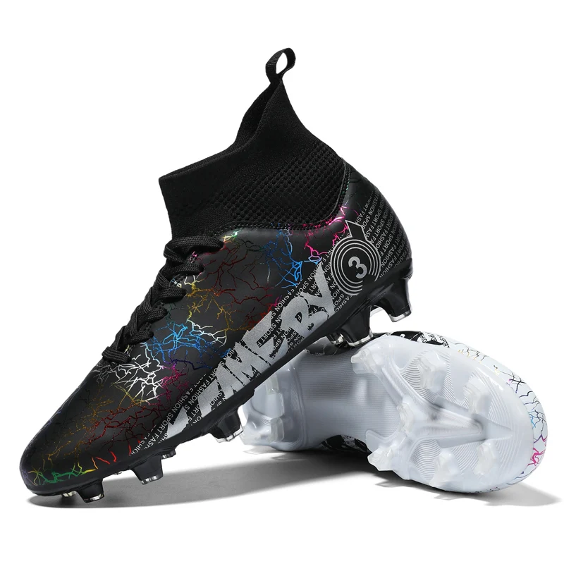 TF/FG Football Boots Men Non-Slip Long Spike Soccer Shoes Kids Boy Sports Shoes Football Adult Professional Grass Sneakers 2023
