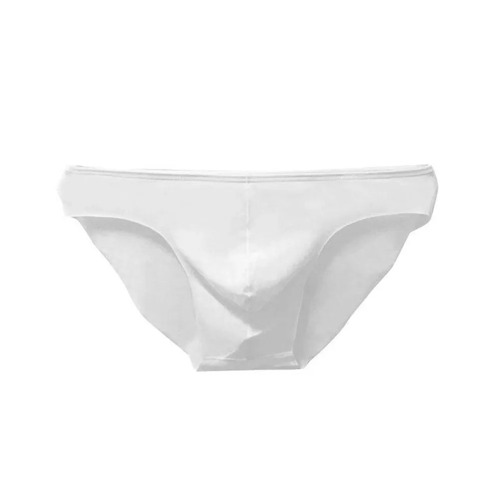 

Ice Silk Briefs Men Seamless Underwear Y-Front Briefs Mid Waist One Piece Transparent Breathable Panties Bugle Pouch Underpant