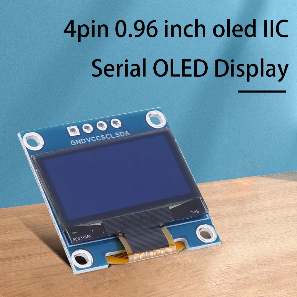 

0.96 inch OLED IIC Serial White/Blue/Yellow Blue OLED Display Module 128X64 I2C SSD1315 12864 LCD Screen Board for Arduino/BBC