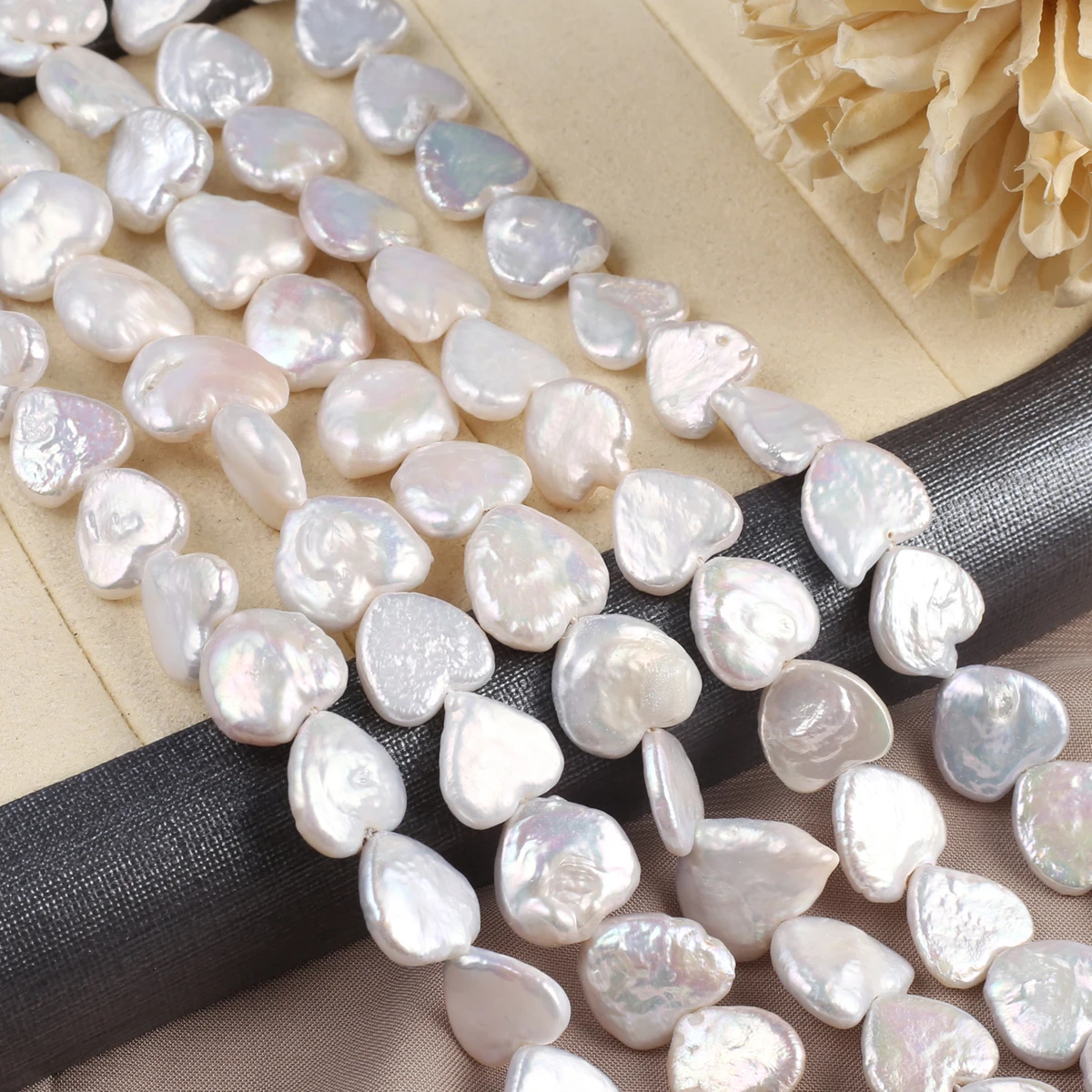 Natural Baroque Pearl Bead Heart Shape Loose Spacer Bead for Jewelry Making Diy Women Necklace Bracelet Accessories