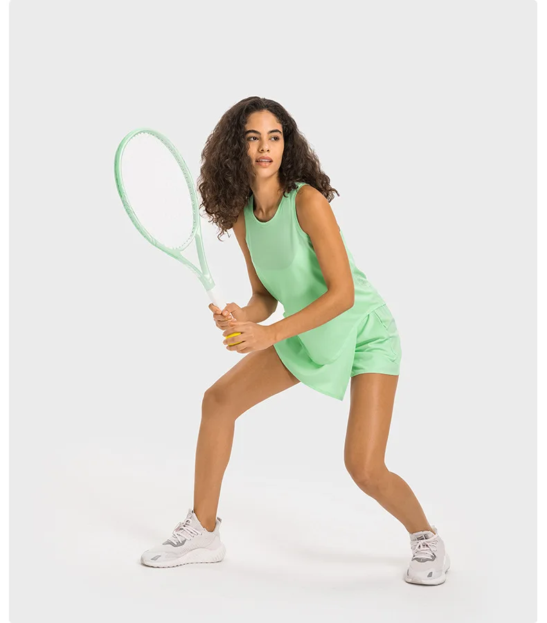 LuluTop Women Yoga Fitness Womens Clothing Workout Tennis Female Vest Blouse Outdoors Women's Gym Clothes Breathe Tank Top