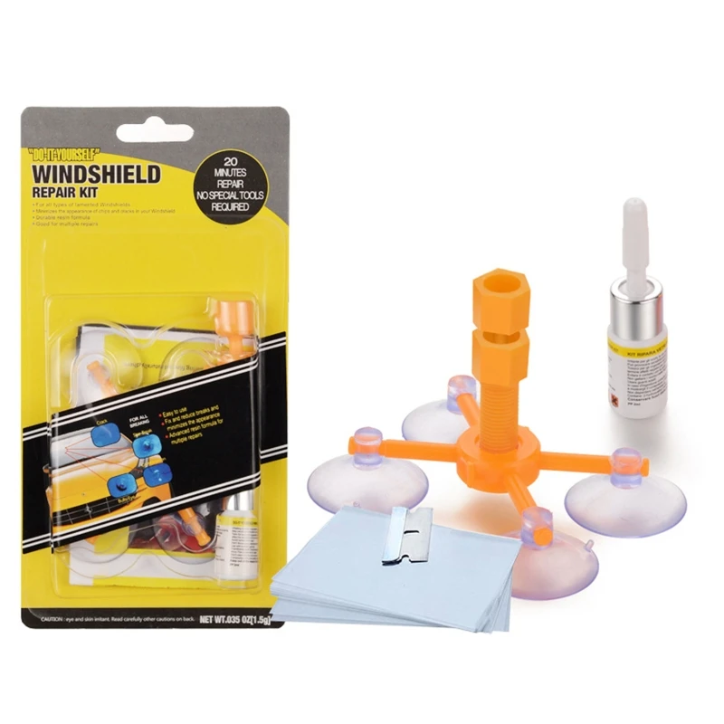

Windshield Repair Window Crack Repair Tool with Pressure Syringes for Fix Glass Dropshipping