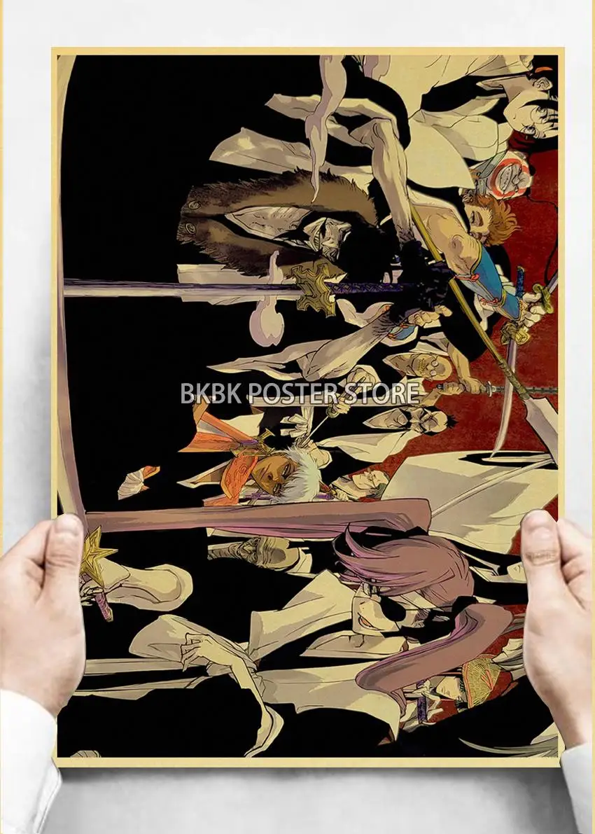 Плакат японского аниме отбеливатель тысяча лет кровавой войны кофейный мальчик