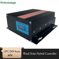 1000w MPPT Wind Solar Hybrid Boost Controller 12V/24V Auto 48V Charge Regulator For Wind Turbine Generator Dump Load Inserted