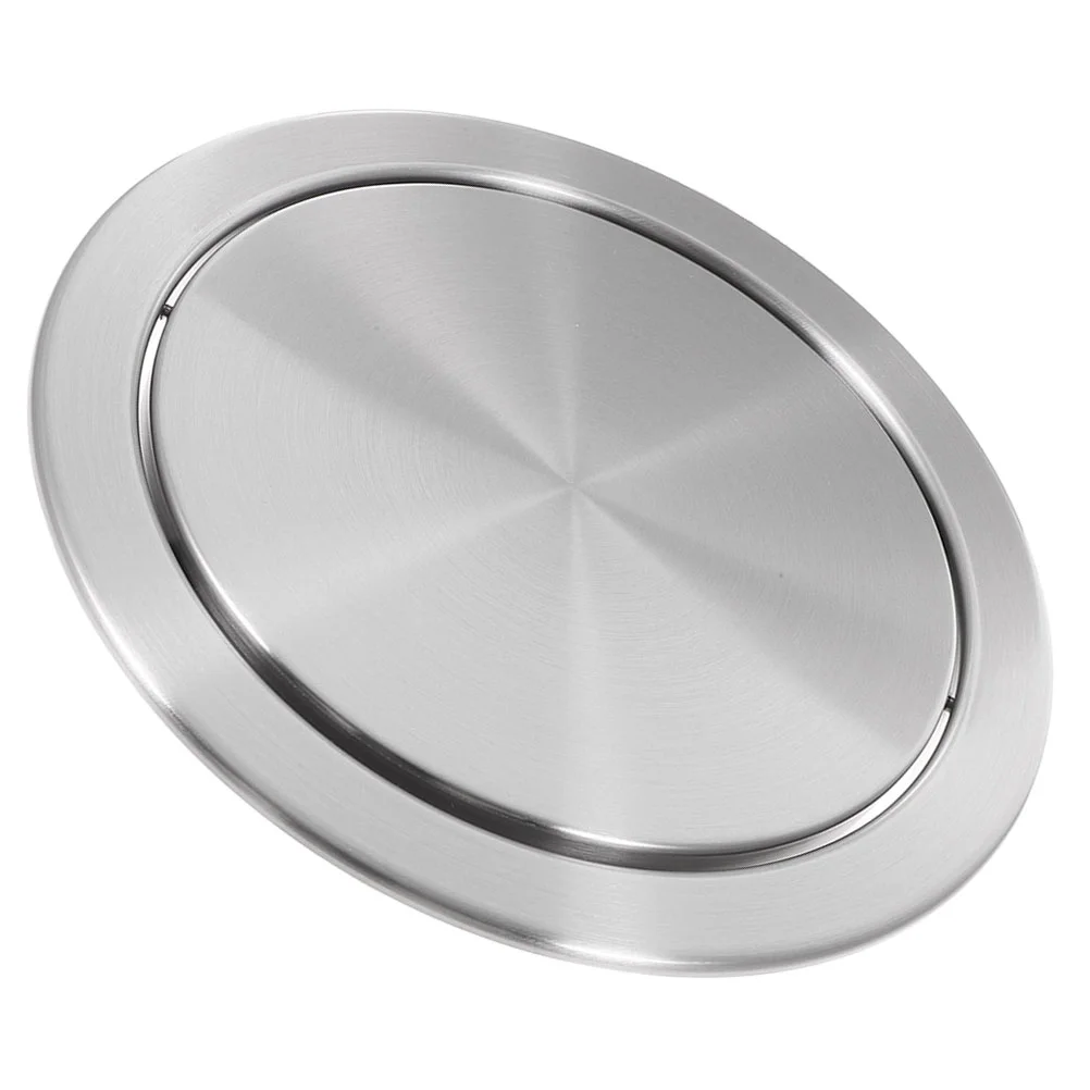 

Kitchen Countertop Trash Lid Accessory Flap Round Recessed Cover Tabletop Supply