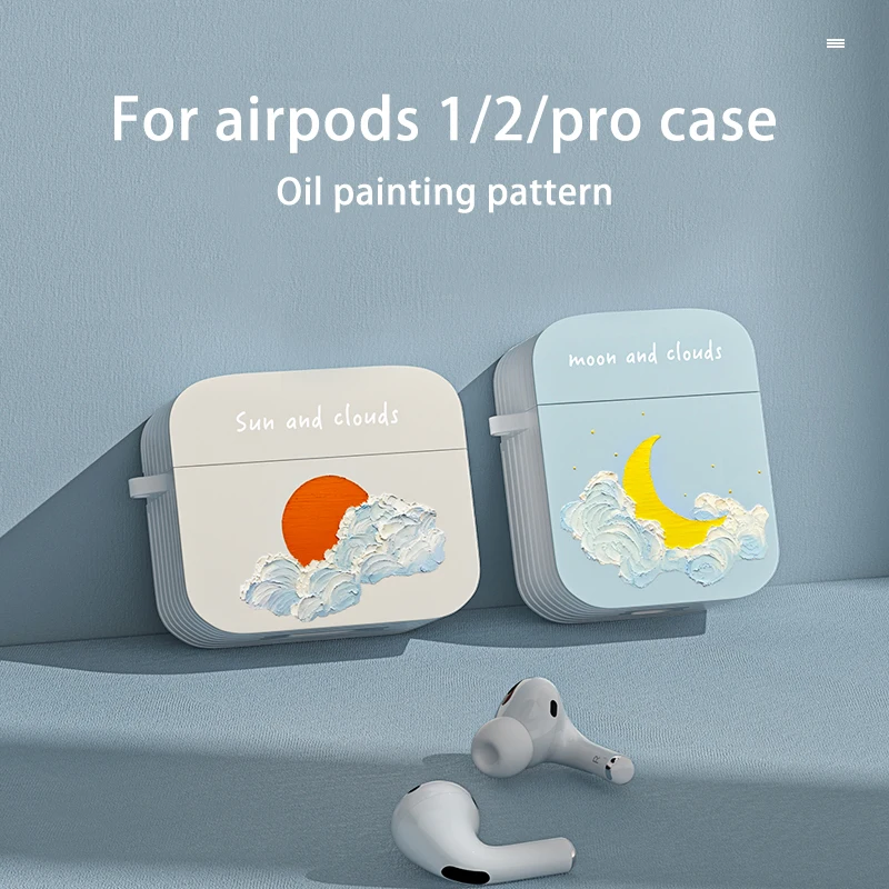

Protective Cover Silicone Case For Apple Airpods 2 1 Earphone Cover Printing pattern Air Pods pro Charging Box Bags Accessories