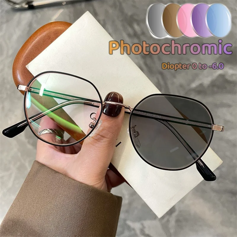 Модные интеллектуальные фотохромные солнцезащитные очки для женщин и мужчин