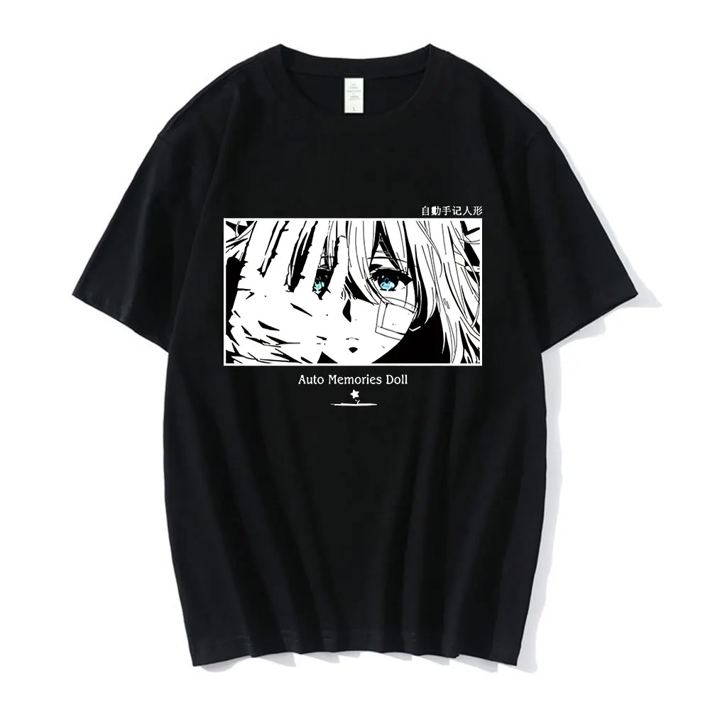 

Japanese Anime Violet Evergarden T-shirt Men Women Harajuku Graphic Aesthetic T Shirt Unisex Manga Tshirt Streetwear Top Male