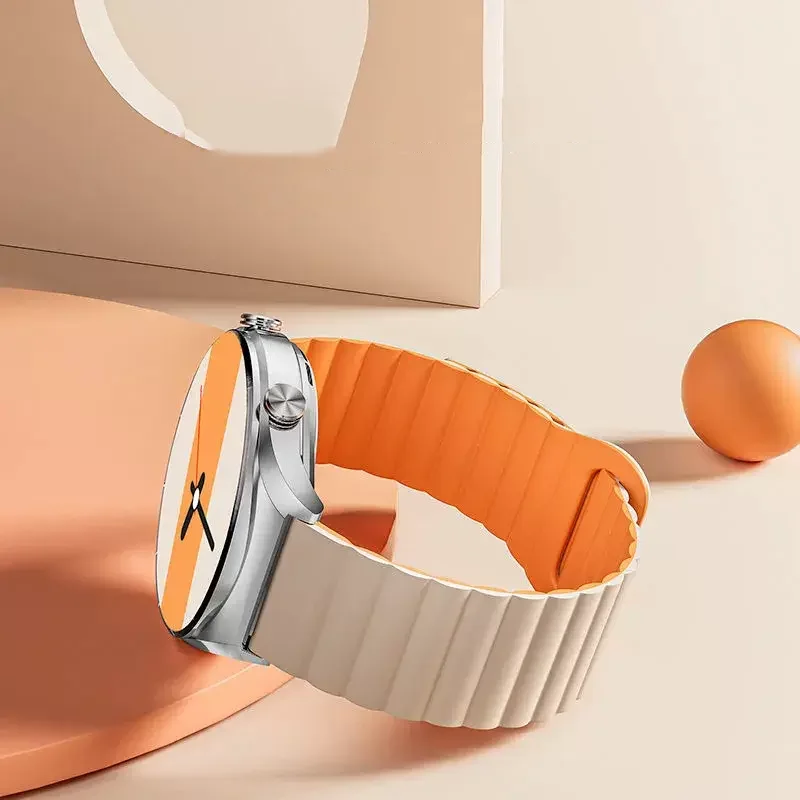 

Ремешок силиконовый для Samsung Galaxy watch 4/5 pro/3/active 2 amazfit, браслет с магнитной петлей для HUAWEI watch GT 2e Pro, 20 мм 22 мм