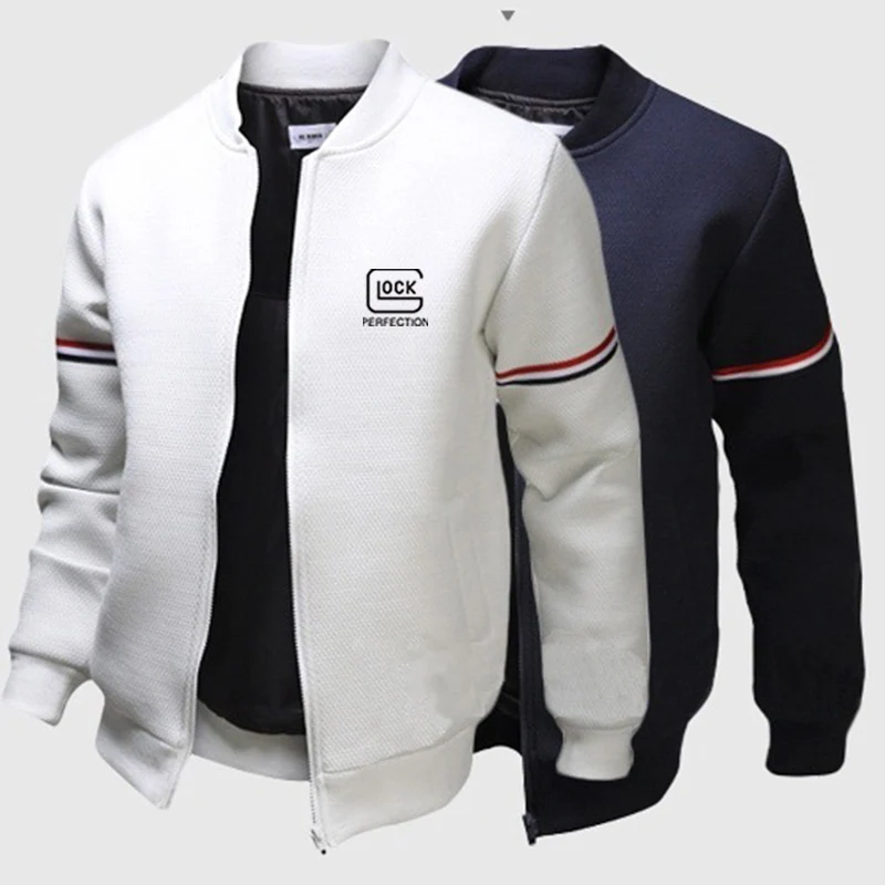 

2022 Glock Perfection Shooting Zipper Hoodless Mens Winter Outdoor Flight Jacket Hight Quality Classical Comfortable Coat