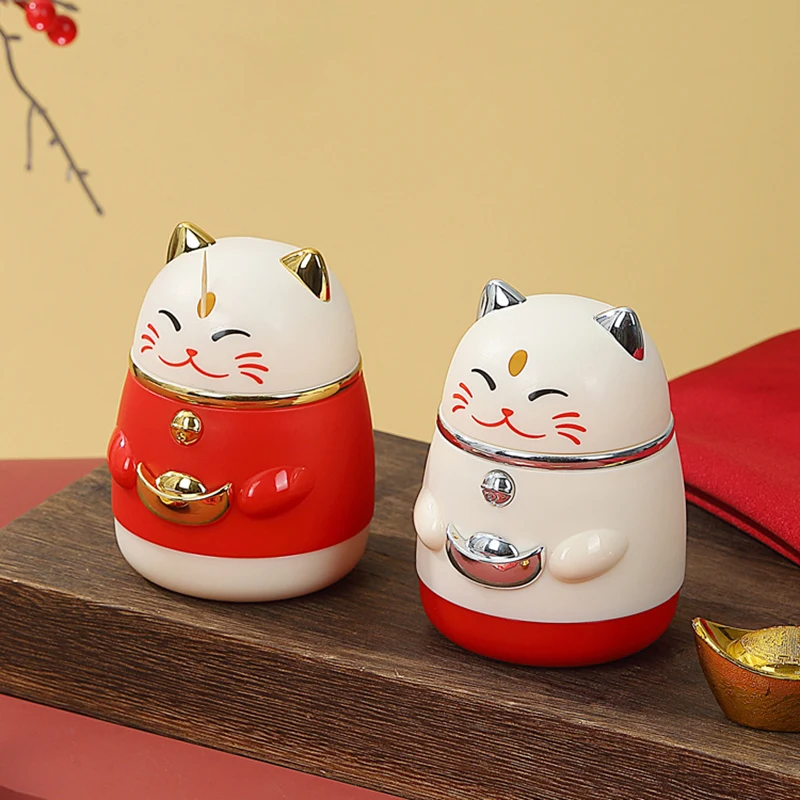Lucky Cat Автоматический Выдвижной Держатель Для Зубочисток Креативный Дом Гостиная