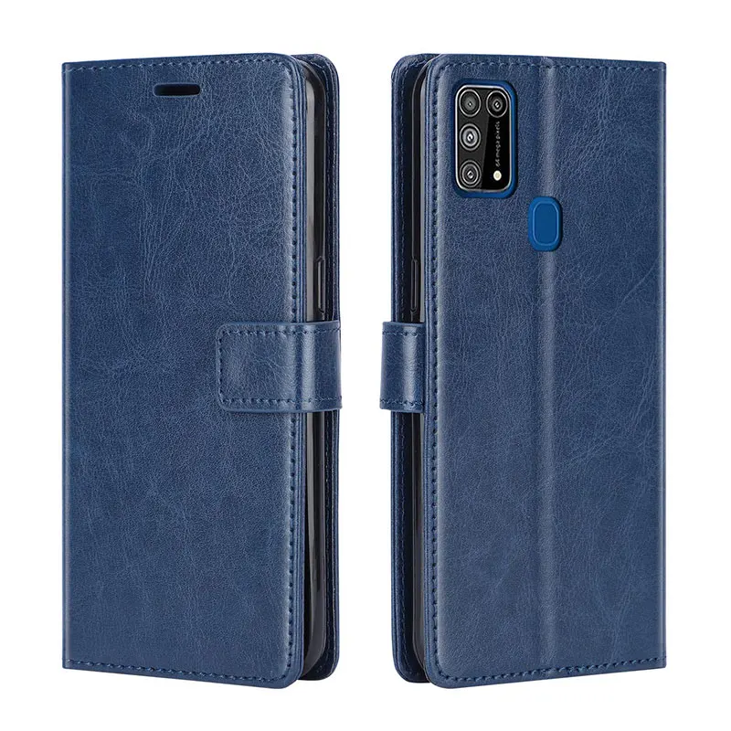 Кожаный чехол-книжка для Samsung Galaxy M31 задняя крышка телефона M 31