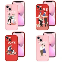 the promise of that year phone case red pink for iphone 12 pro 13 11 pro max mini xs x xr 7 8 6 6s plus se 2020 shockproof cover