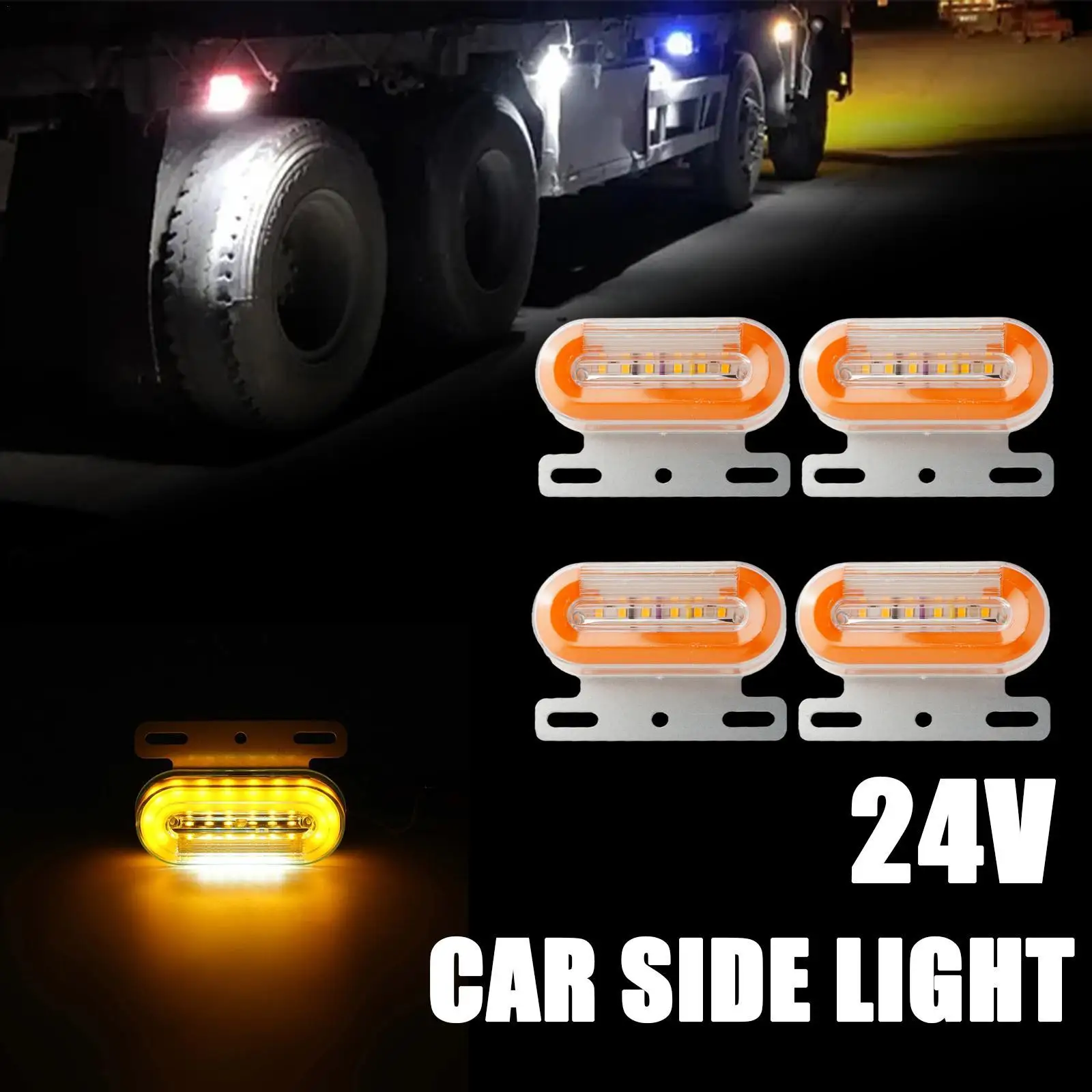 

4 шт., Автомобильные светодиодные габаритные огсветильник 24 в 12 дюймов