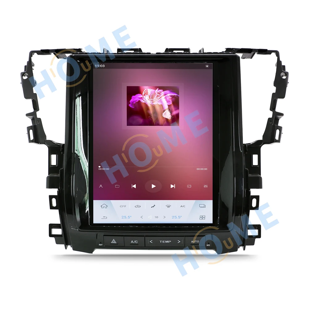 12 1-дюймовый автомобильный радиоприемник видеоплеер стерео Tesla Style сенсорный