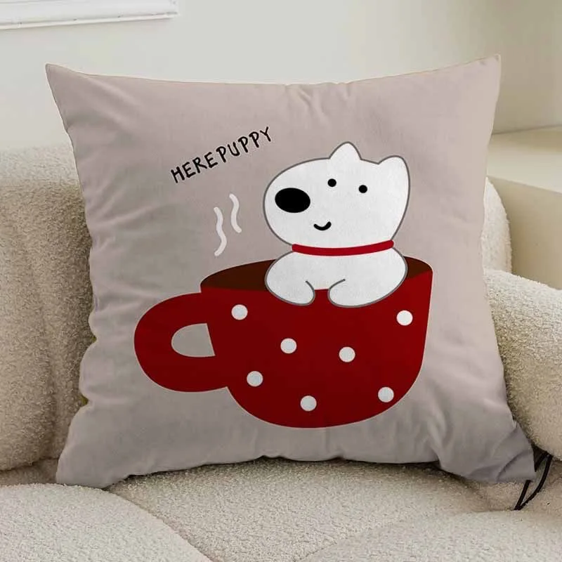 

Чехол на подушку с изображением животных, диван, гостиная, чехол для подушки, офисная поясная подушка, прикроватная квадратная наволочка, съемная и моющаяся
