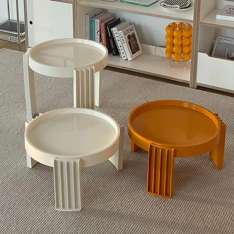 

Круглый прикроватный Маленький журнальный столик XY50CT, для гостиной, центра, балкона, игровой прикроватный столик для кемпинга, домашняя меб...