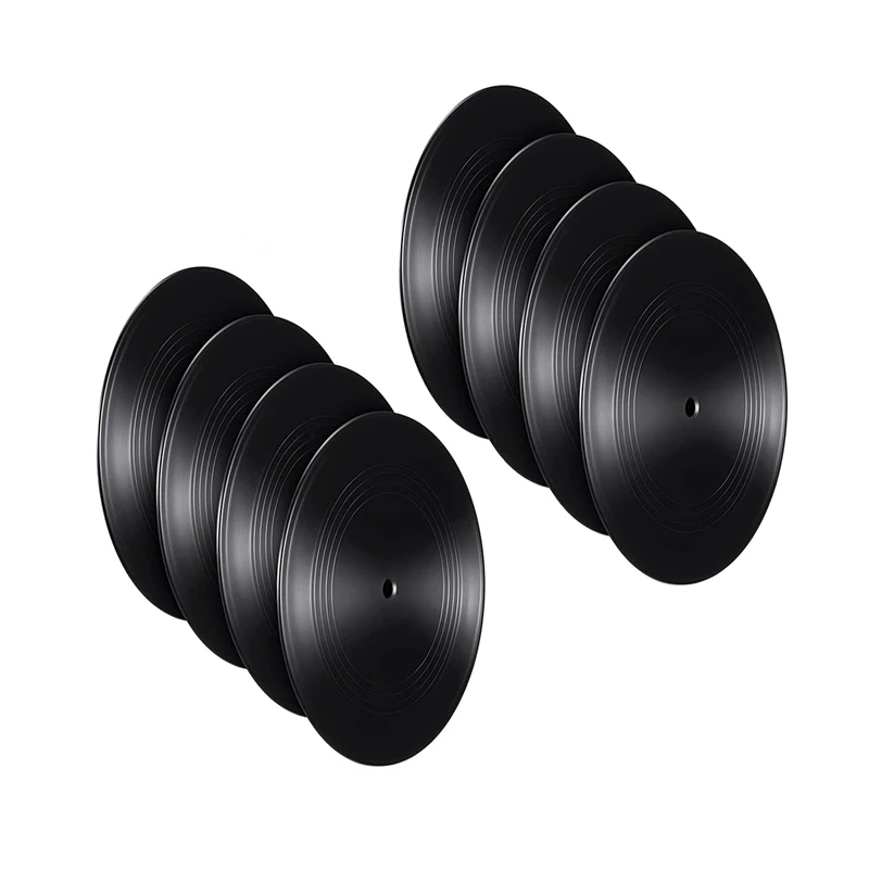 

Blank Vinyl Records 7 Inch CD For Room Decor CD Wall Decor Vinyl Records Decor Black Fake Records Decor (24 Pieces)