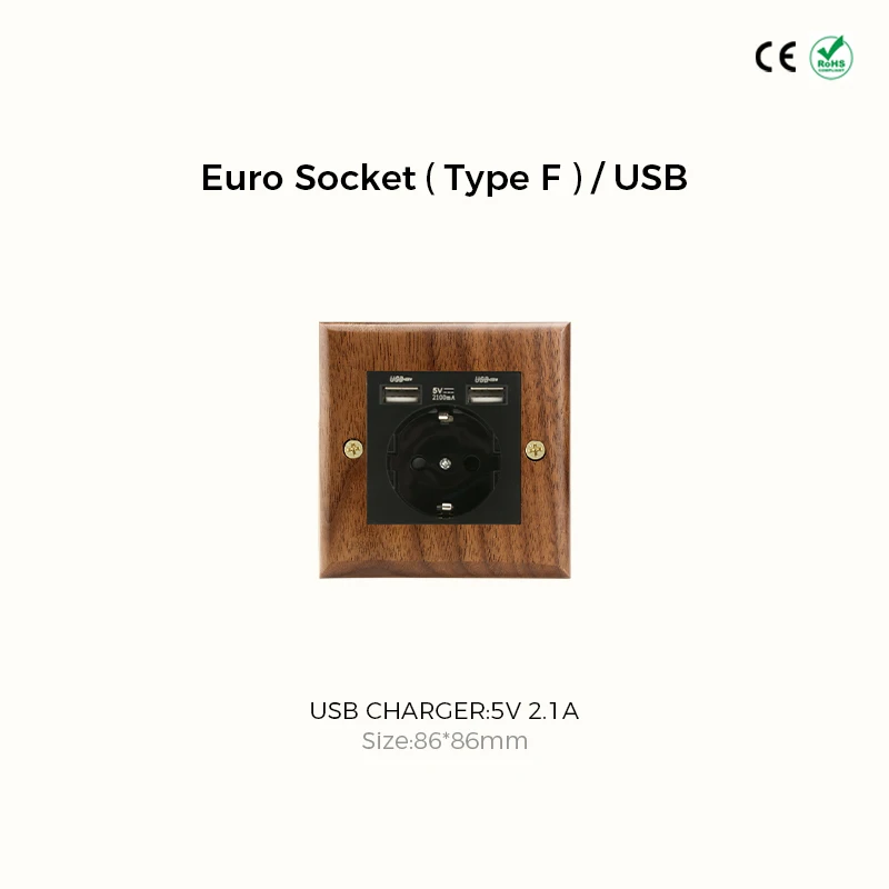 

AVOIR Ретро черные ореховые выключатели