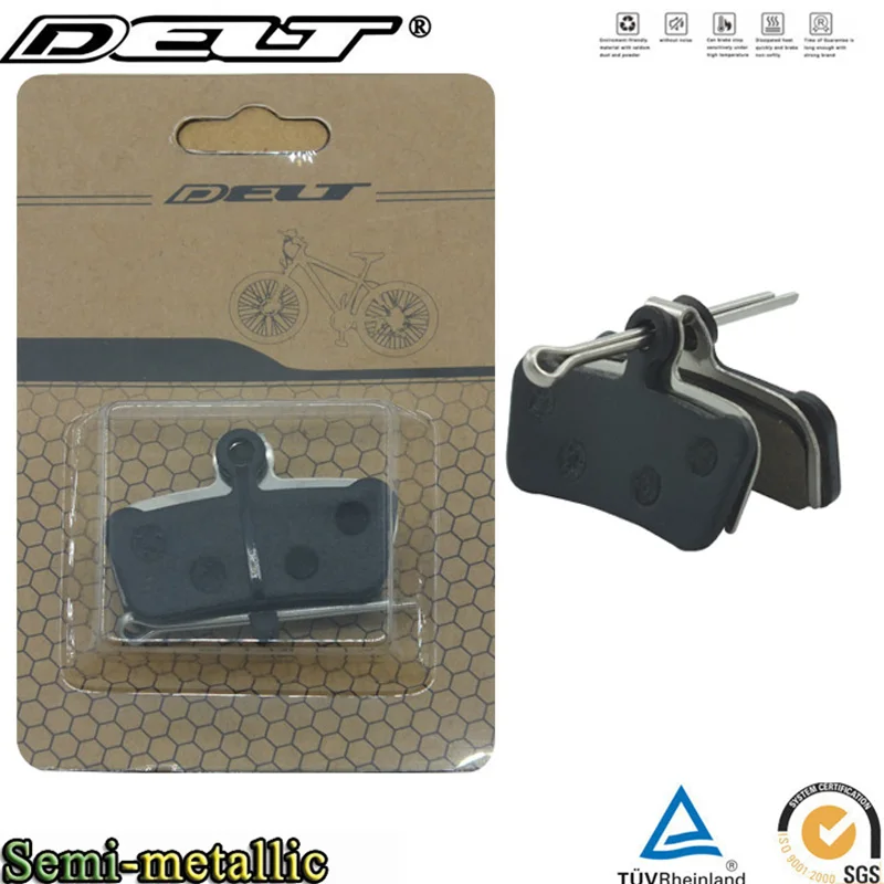 

2 Pair MTB Mountain E-BIKE Cycling Bicycle Disc Brake Pads Pin FOR SRAM AVID XO E7 E9 TRAIL 4 Pistions Semi-Metallic Accessories