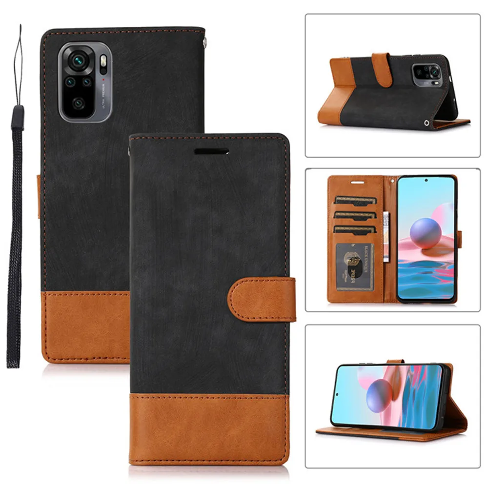 

Redmi Note 10s 10t 10 t Flip Case for Xiaomi Redmi Note 10 5G Leather Texture Wallet Book Cover Redmi Note 9t 9s 9 s 10 Pro Max