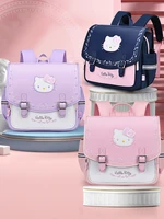 new kt cat schoolbag kawaii girl child burden relief ridge protection childrens backpack anime backpack gift waterproof