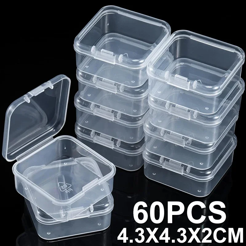 

Прозрачный пластиковый органайзер для бисера 6/60 шт.