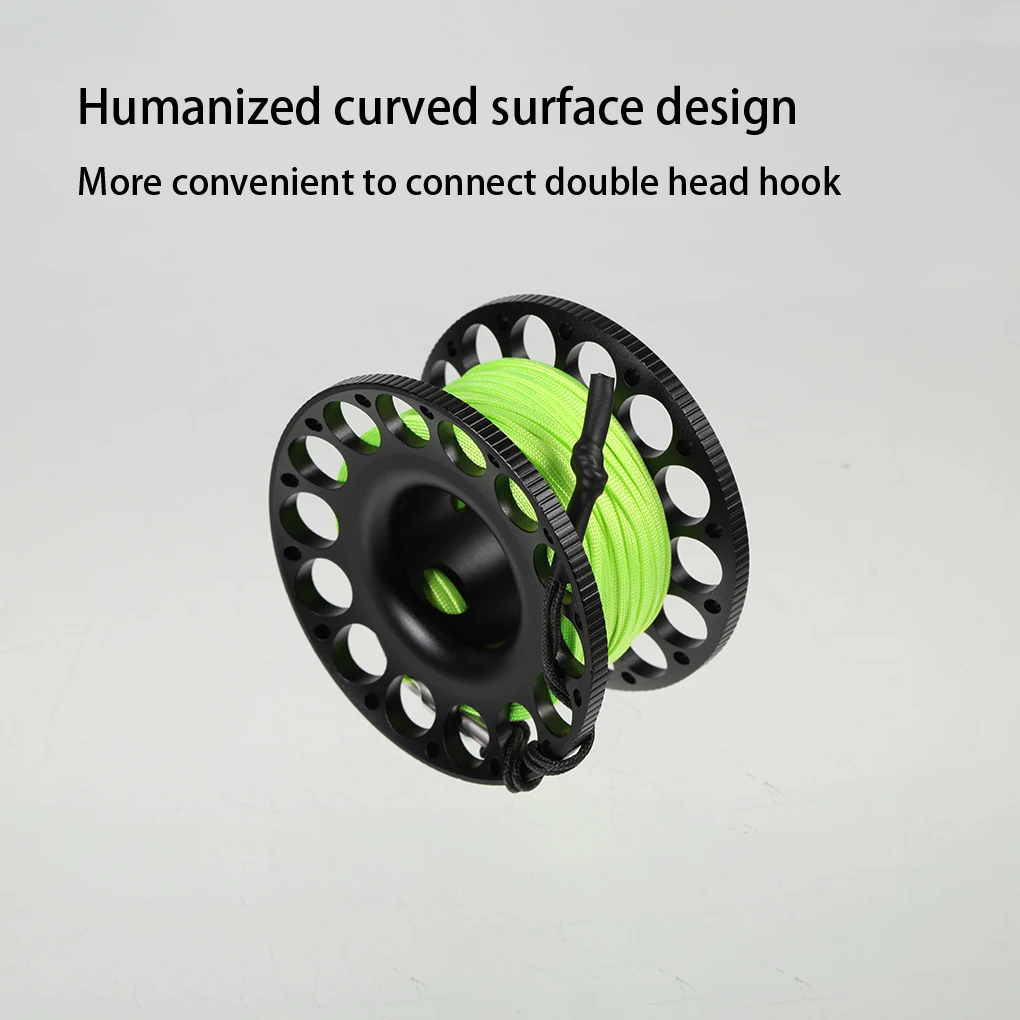 

Scuba Diving Spool Finger Reel Fluorescent Green Equipment Line Rope