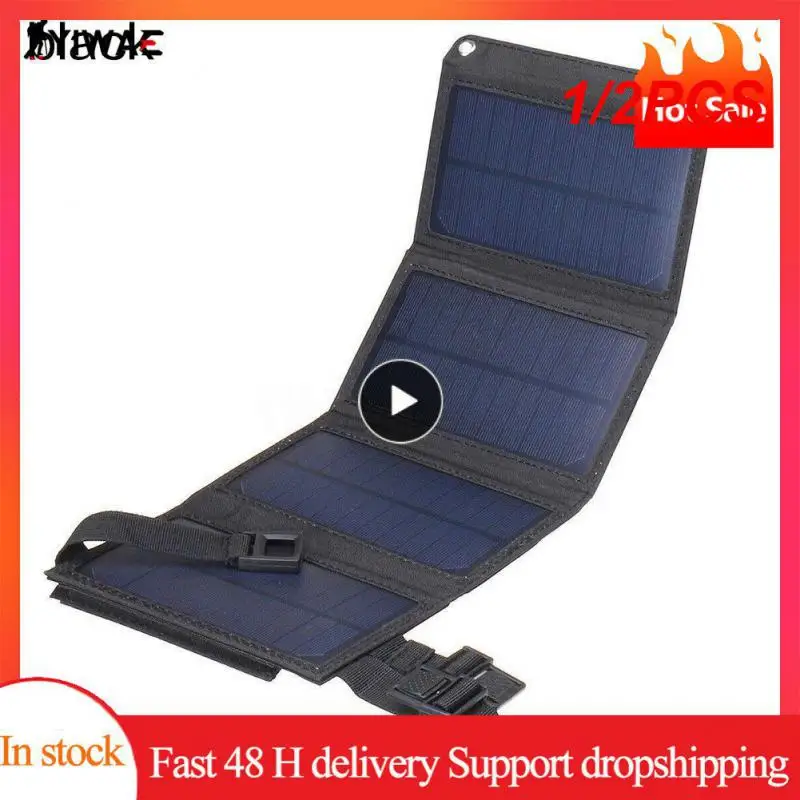 

1/2 шт., зарядное устройство на солнечной батарее с USB-портом