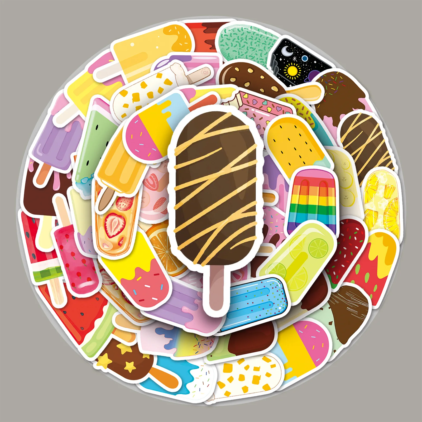 

50 шт. палочки для катания на коньках, детская скользящая доска, Мультяшные наклейки, милые водонепроницаемые детские игрушки, канцелярские принадлежности, декоративный мобильный «сделай сам»