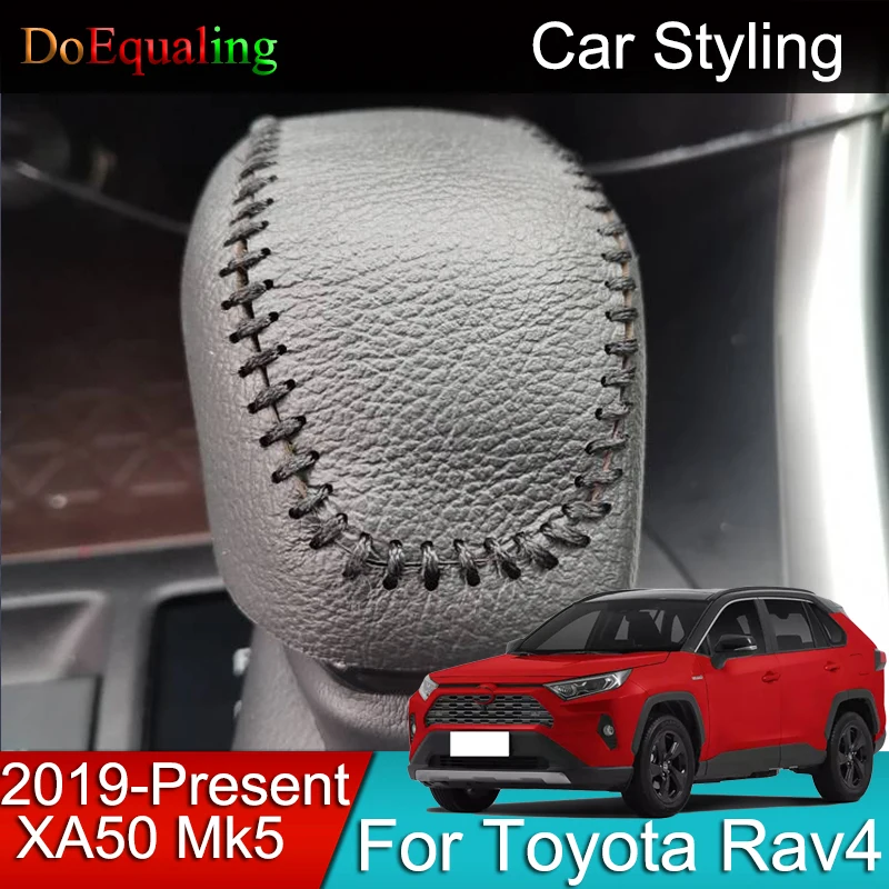 

Car Accessories Interior Gear Cover Leather Anti-skid Wear-resistant Automatic for Toyota Rav4 XA50 MK5 2019 2020 2021 2022