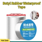Высокотемпературная алюминиевая фольга, Бутилкаучуковая лента, самоклеящаяся водонепроницаемая лента для ремонта кровельных труб, наклейка для предотвращения утечки дома