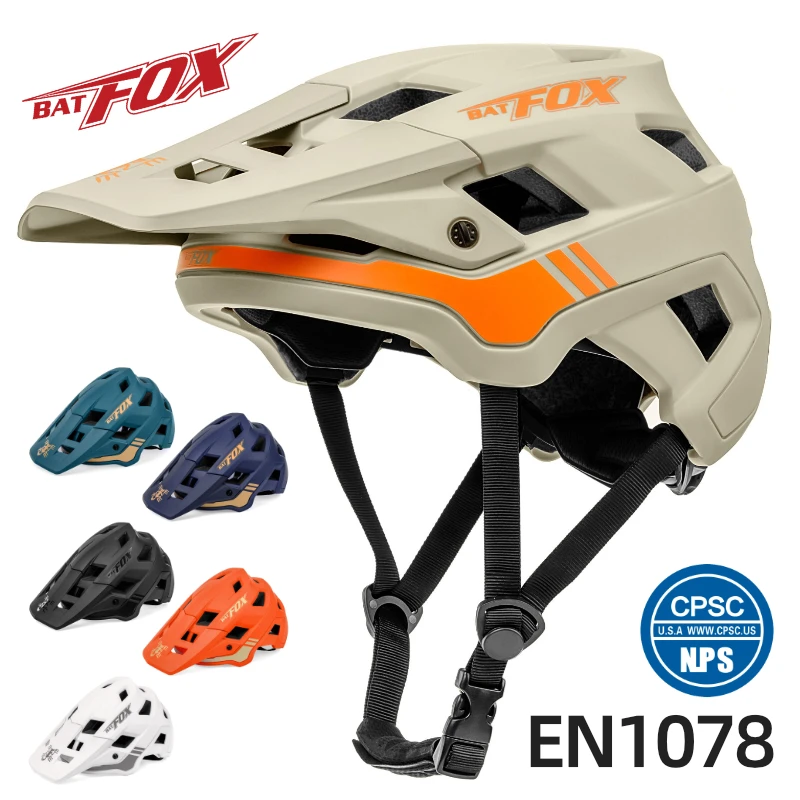 

BATFOX New Helmet cycling MTB Cross Country Mountain Bike Helmet Integrated Ultralight Riding Safety Helmet