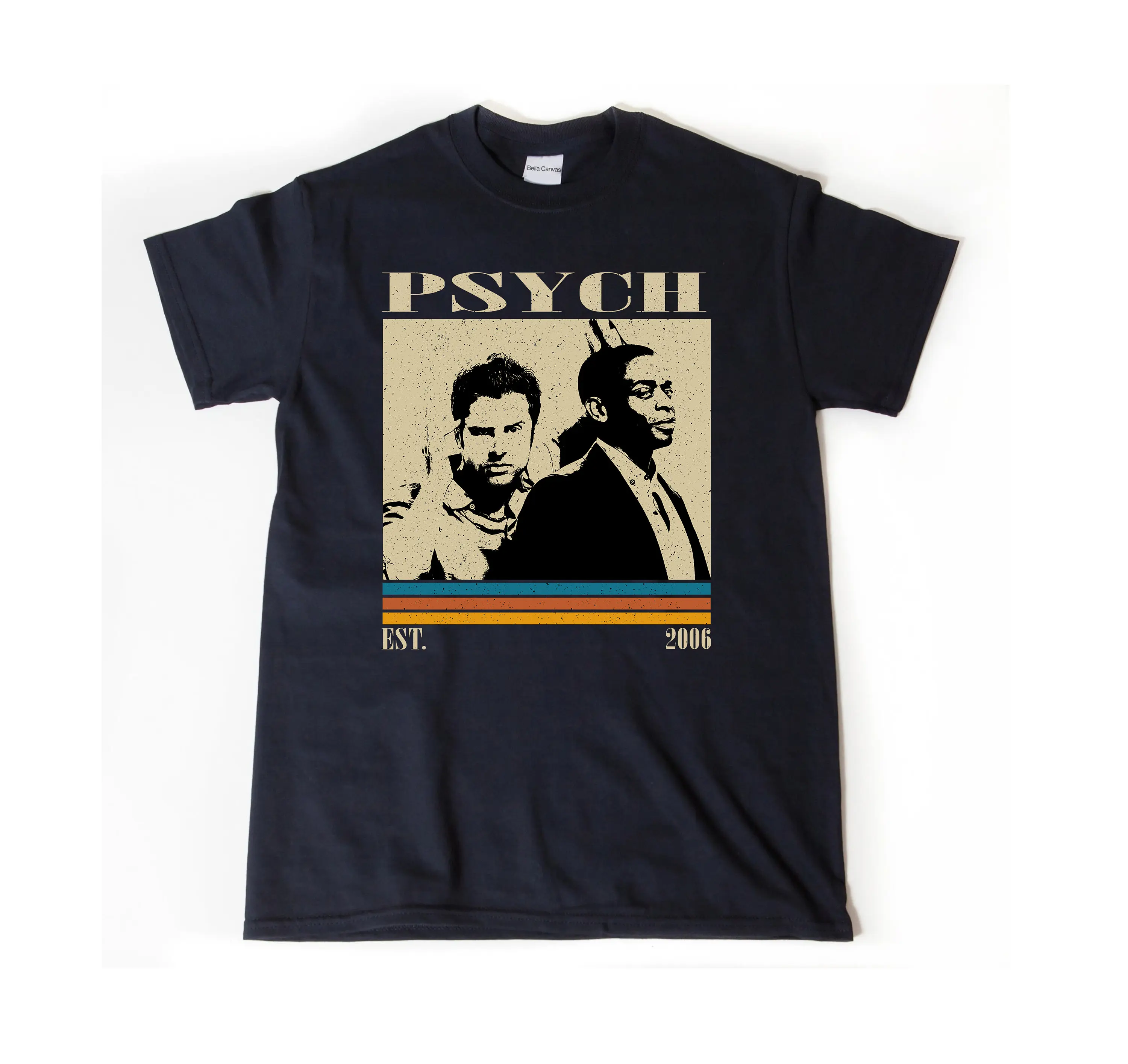 Футболка Psych фильмы потоотделение Винтаж s для него ретро