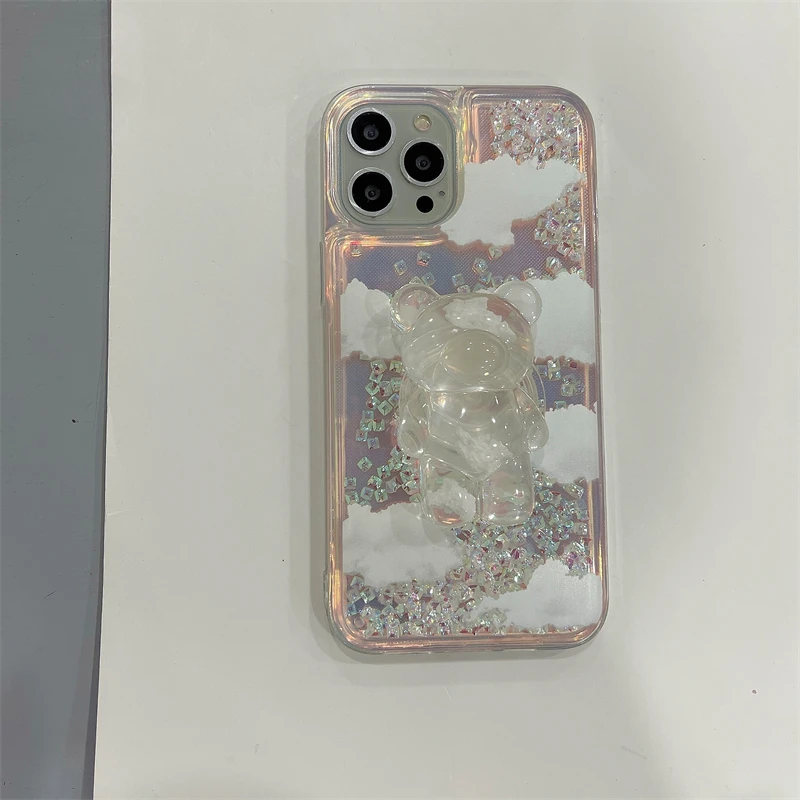 

JWMOVE чехол с медведем для Apple 13 дюймов, блестящий прозрачный чехол для iphone11, милый защитный чехол x/xr/xsmax