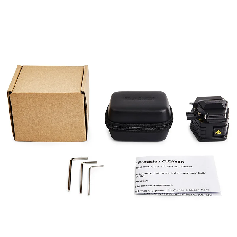 DY-6C Fiber Cleaver FTTH Fiber Tool Set Leather Cable Pigtail Fiber Tool Cutter16 Surface Blade Manufacturer