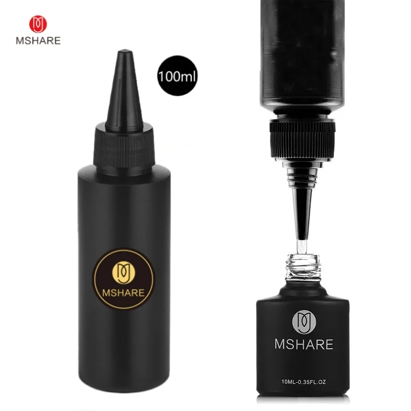 MSHARE 100 мл темно-красный Цветной Гель-лак для ногтей глубокий цвет Полупостоянный